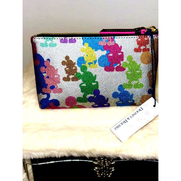 Disney Dooney & Bourke Mickey Mouse 10th Anniversary Cosmetic Bag RARE SPECIAL! - Picture 2 of 6